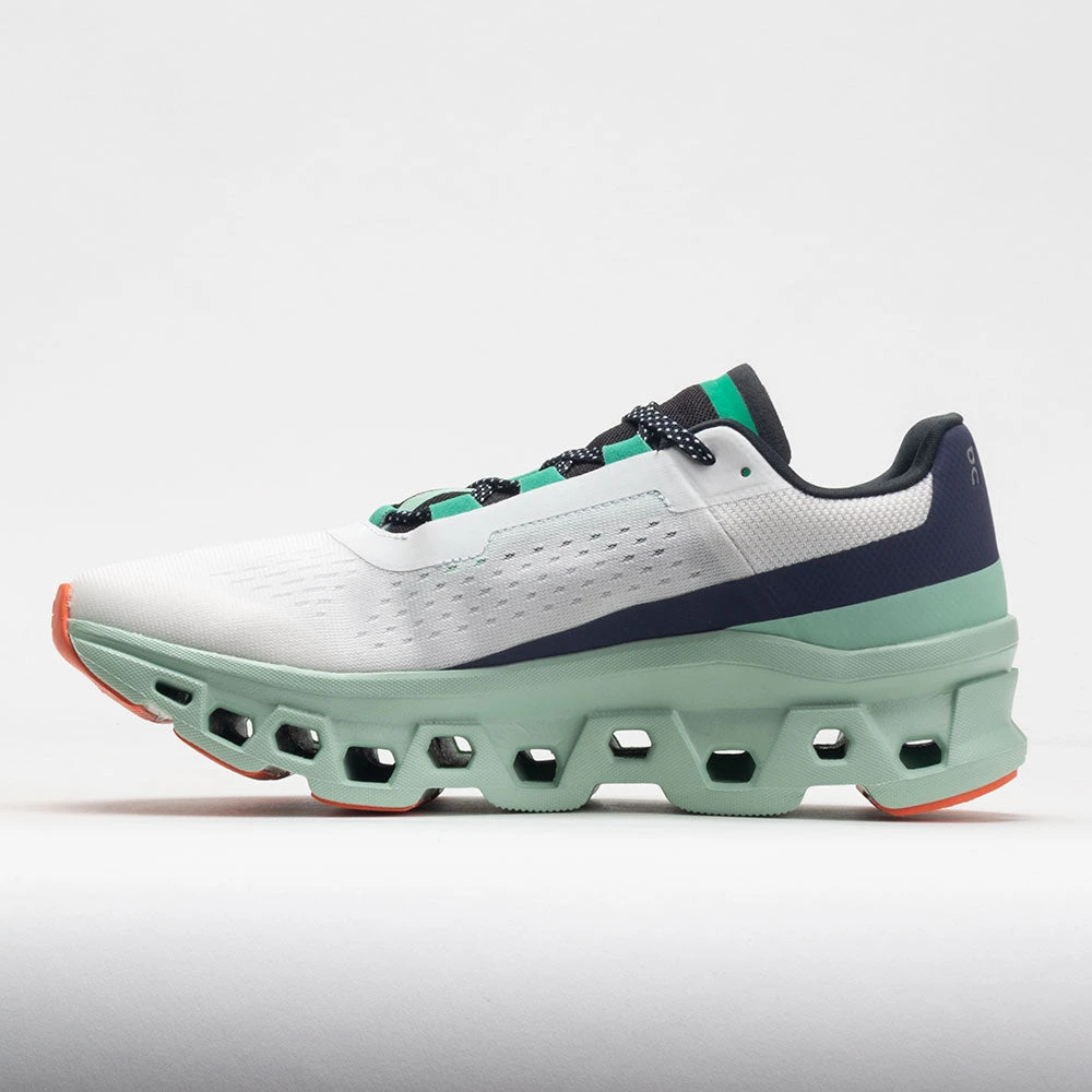 On Running On Cloudmonster Women's Undyed White/Creek 2 On Running On Cloudmonster Women's Undyed White/Creek - Image 2